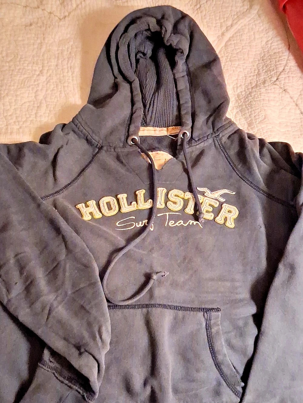 Hollister Surf Team Pullover Hoodie Blue XL